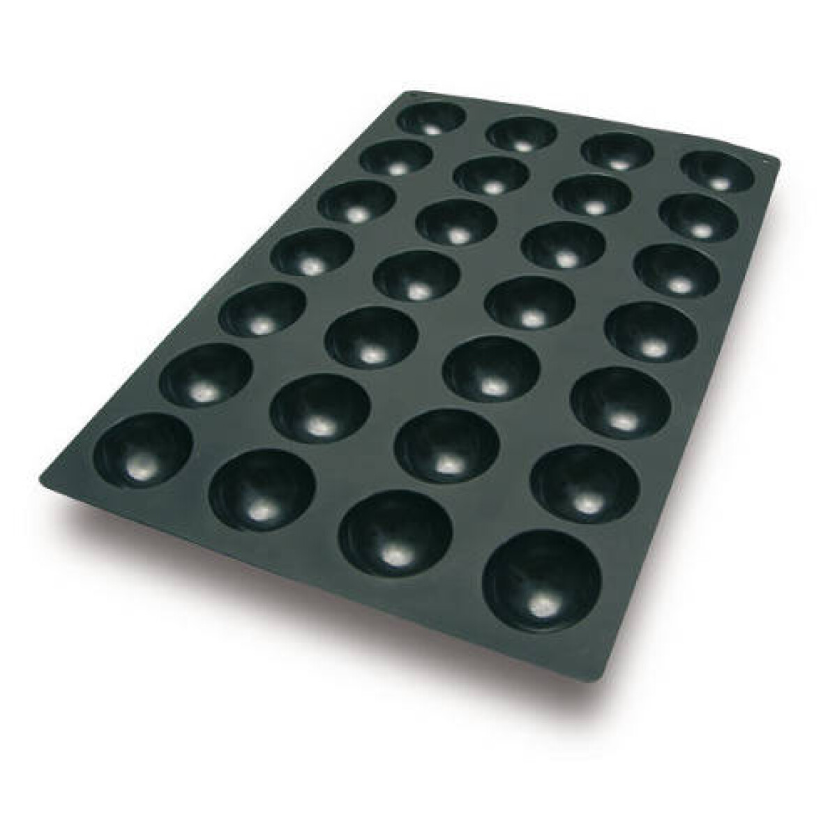 Molde silicona semiesfera 28 cavidades 