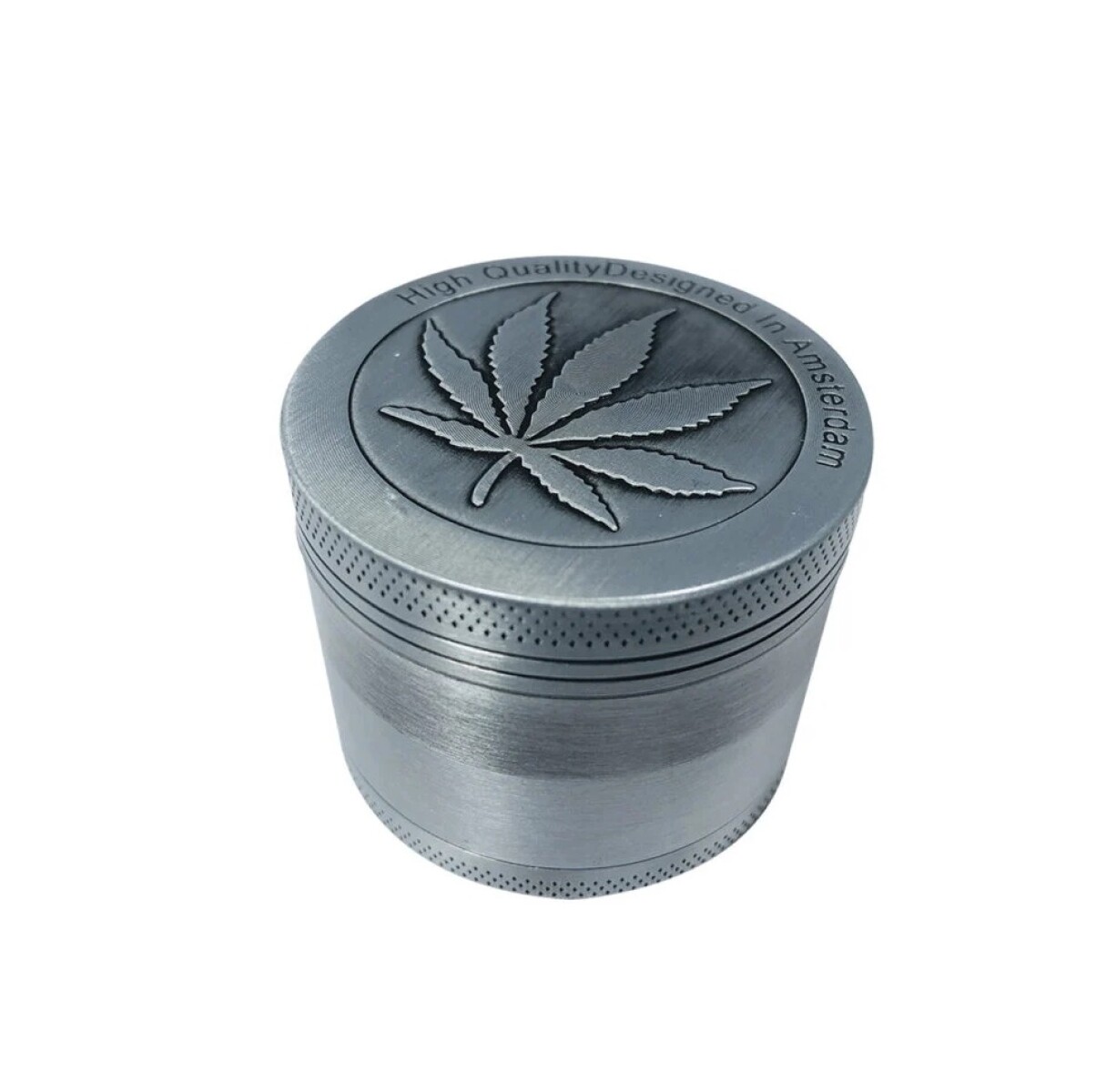 GRINDER GRIS OPACO CON C/CHALA | 4 PARTES 