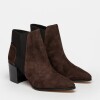 Bota Caña Baja June En Cuero Nobuk Marron