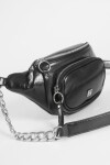 Cartera de hombro con cierres negro