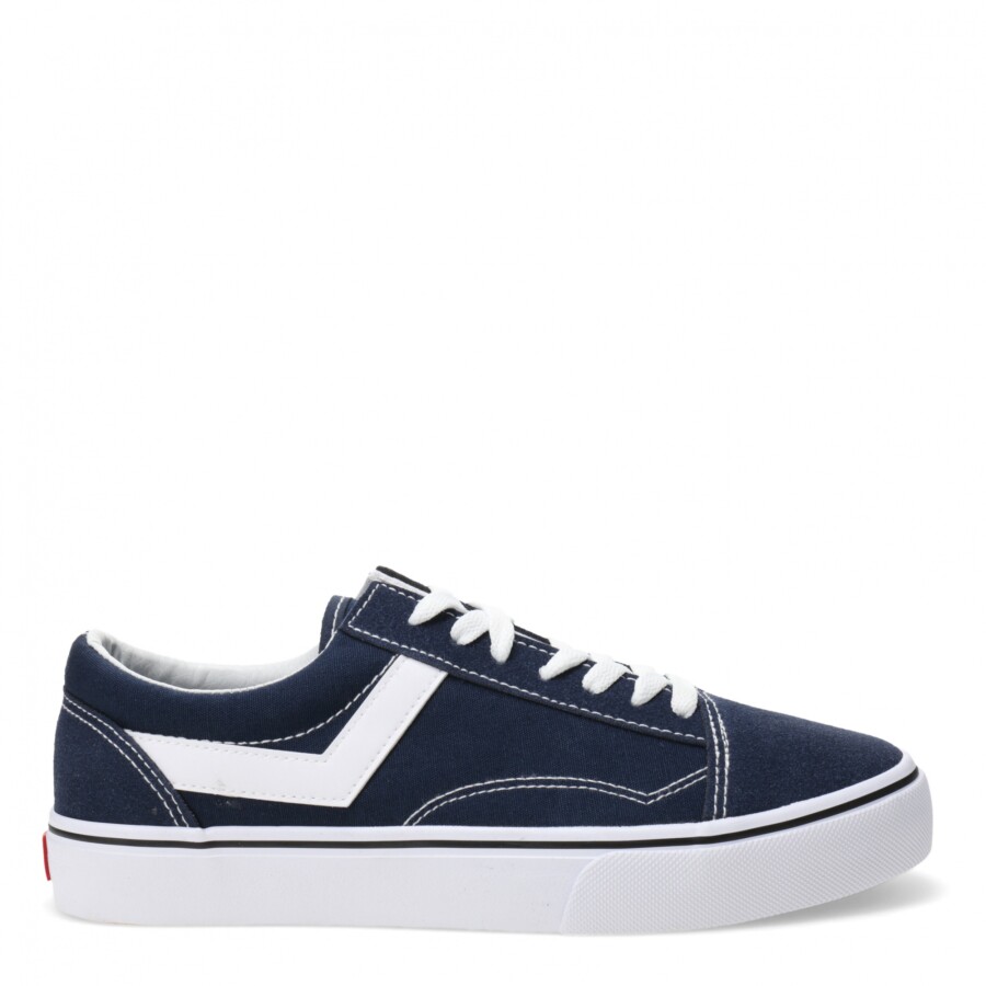 Championes de Hombre PONY Old School Canvas Low Azul Marino