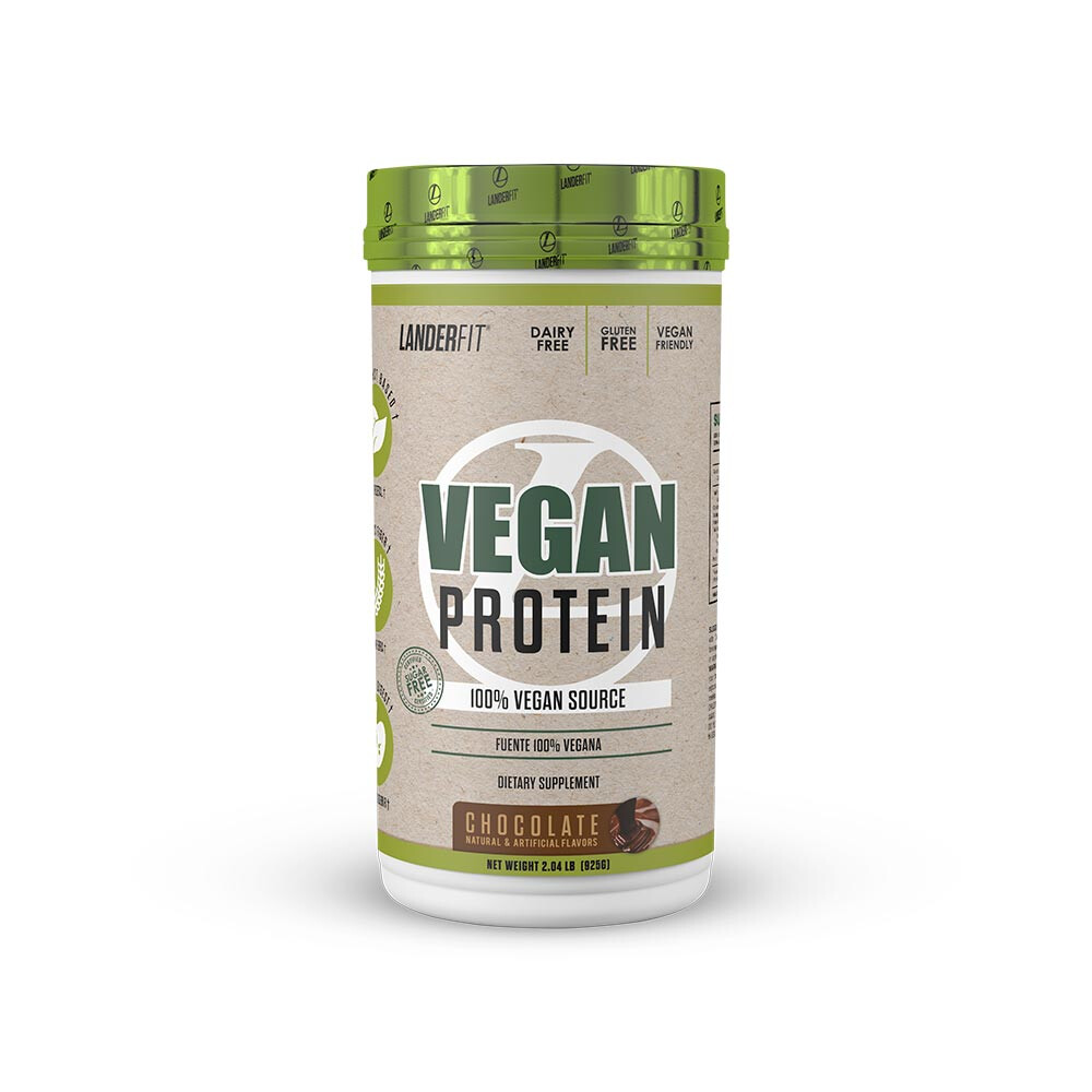 Vegan Protein Chocolate 2 lb | Proteína Vegetal | Landerfit Vegan Protein Chocolate 2 lb | Proteína Vegetal | Landerfit
