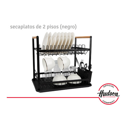 Escurridor De Platos Negro 2 Pisos Madera Hudson Cocina Escurridor De Platos Negro 2 Pisos Madera Hudson Cocina