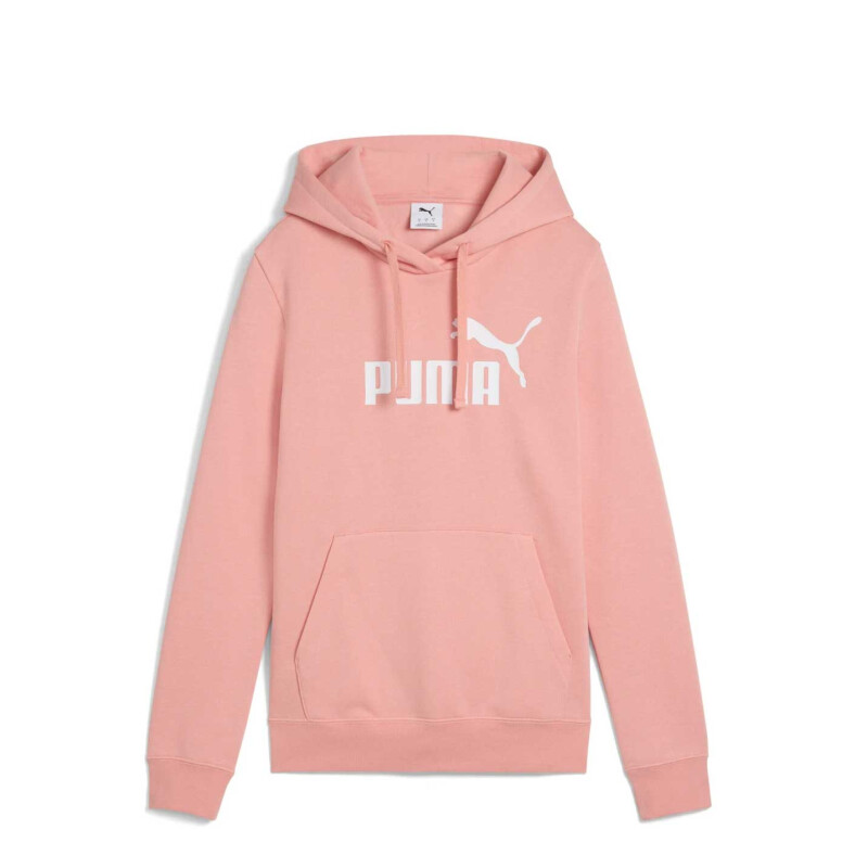 Canguro de Mujer Puma Logo Hoodie Rosado Salmon
