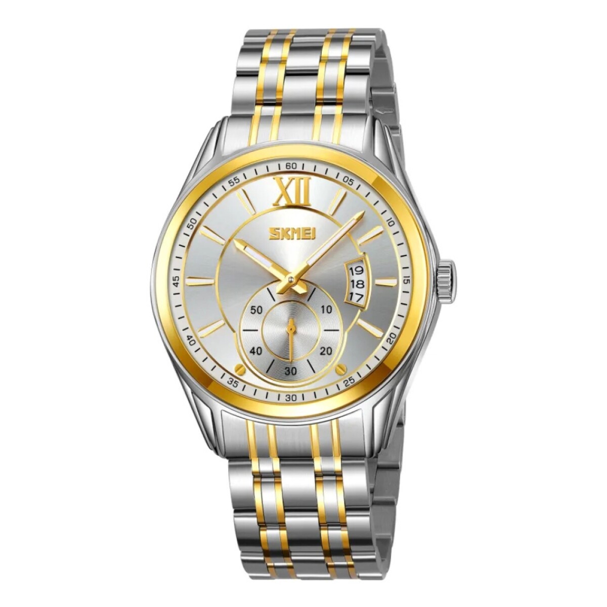 Reloj Skmei 9319TGDSI para hombre en acero - Plateado 