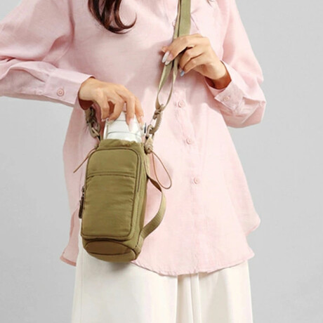 Bolso Porta Botellas Impermeable de Viaje Verde