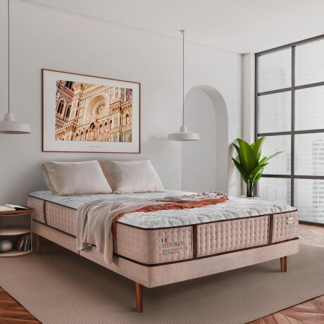COLCHÓN SUPER KING RESORTESPOCKET NATURAL-BEIGE VITTORIO