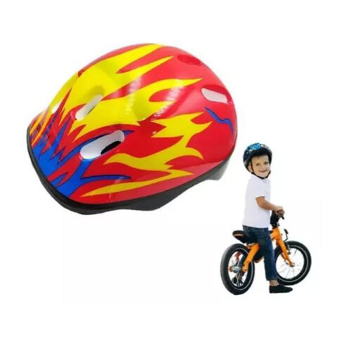 Casco infantil en colores fluo Casco Infantil En Colores Fluo