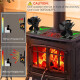 Ventilador de estufa difusor de calor NEGRO
