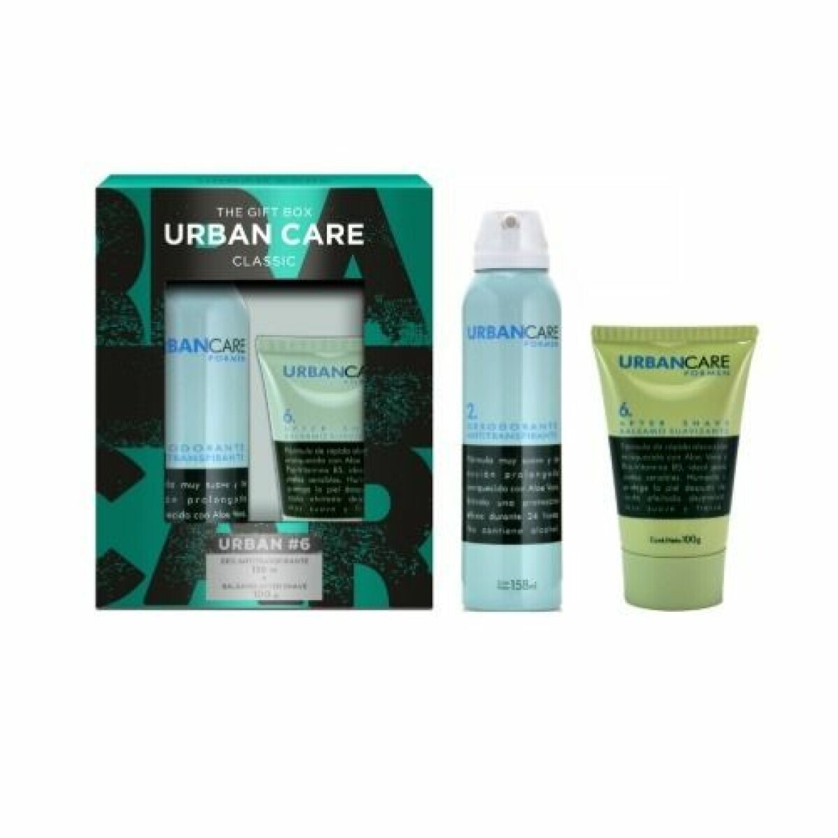 Pack Desodorante Urban Clásico 158ml + After Shave 100ml 