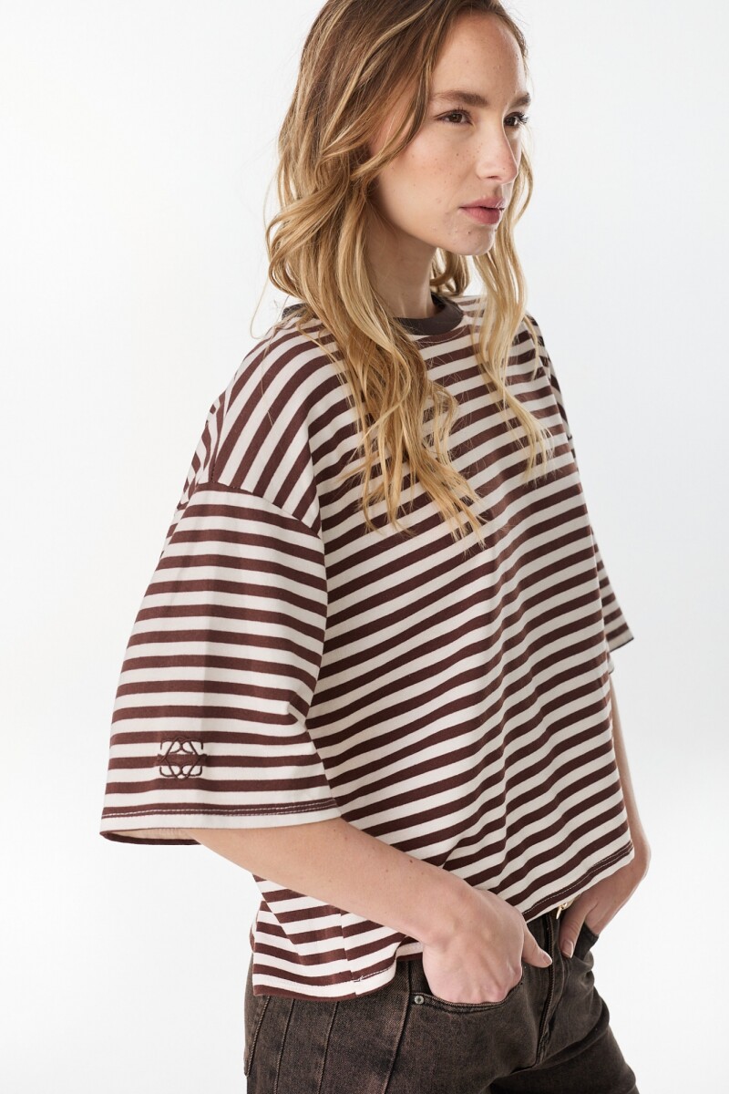 Tshirt Rowan Crudo/Marron