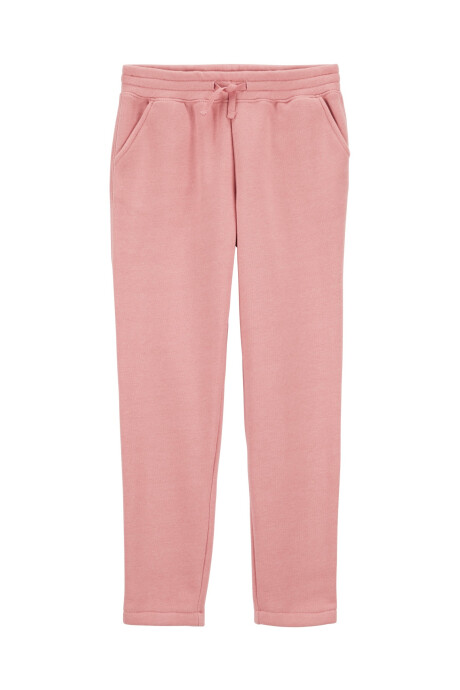 Pantalón deportivo de algodón, rosado. Talles 6-14 Sin color