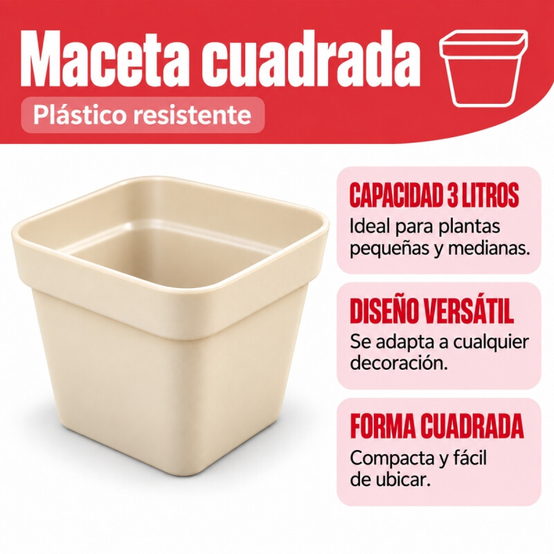 Set x3 Maceta 3 lts ARENA