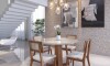Silla de Comedor Classic Ratán - Línea Manhattan Tela Lino/Natural
