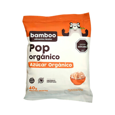 Pop azucar organico 40g Bamboo Pop Azucar Organico 40g Bamboo