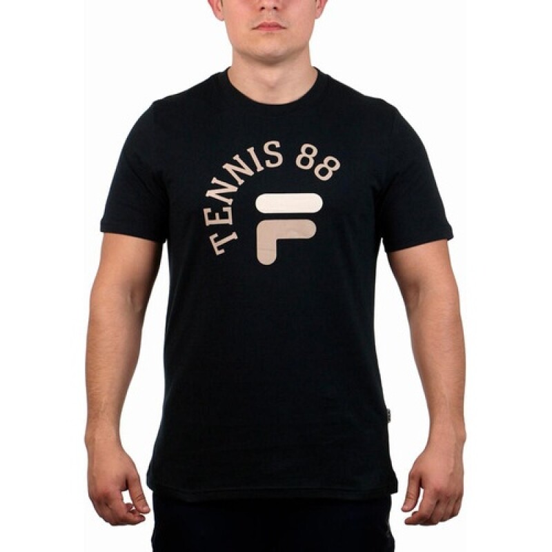 Remera para Hombre Fila Tenis 88 Negra Remera para Hombre Fila Tenis 88 Negra