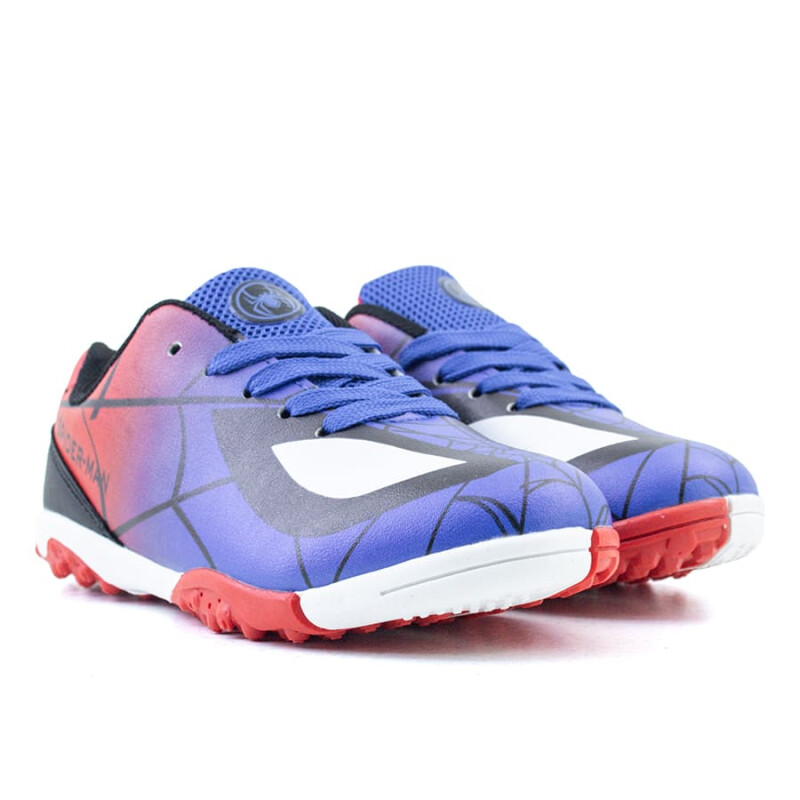Championes Marvel Fútbol 5 Spiderman de Niños - SPICFW24010 Azul-rojo