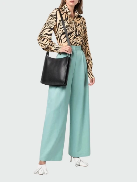Longchamp -Cartera de cuero cruzada, Zipped 0