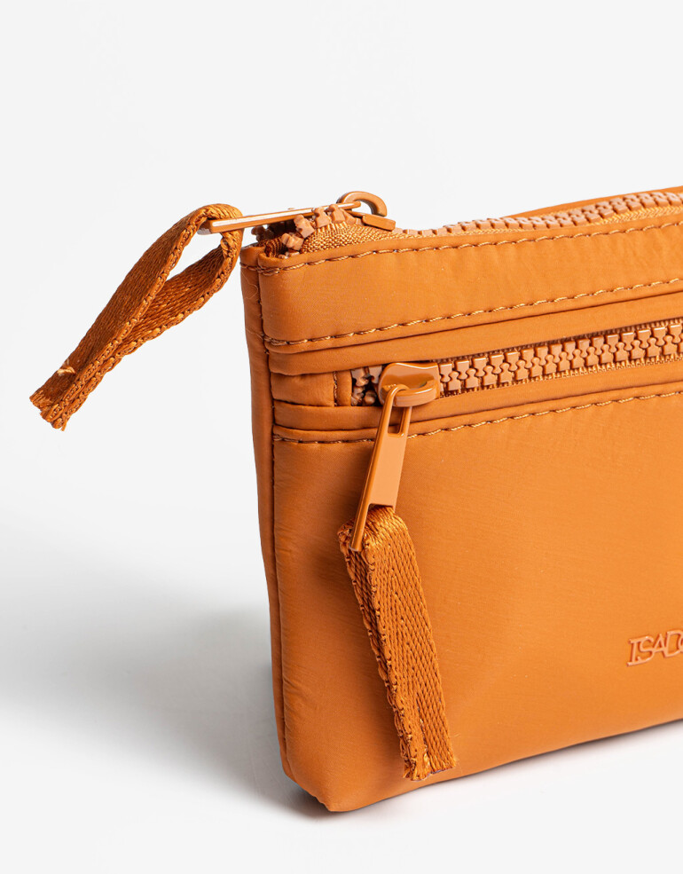 Monederos Nylon Monedero De Material Reciclado - Marron Camel