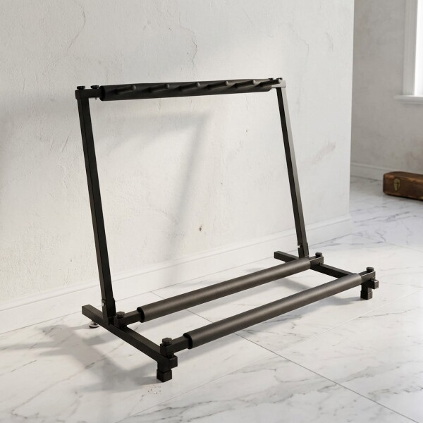 Soporte para 5 guitarras Bajos pie piso Stand Base Plegable IMBACK Color Negro Soporte para 5 guitarras Bajos pie piso Stand Base Plegable IMBACK Color Negro