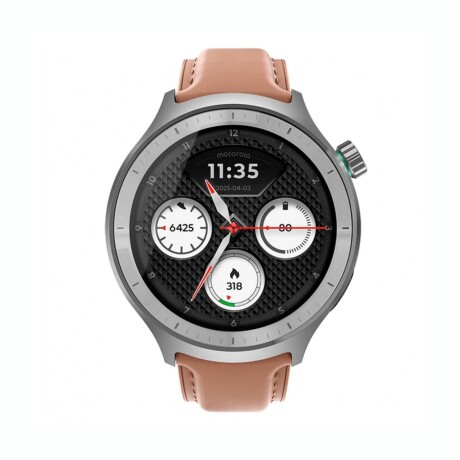 RELOJ MOTO SMART WATCH Reloj Smartwatch MOTOROLA Moto Watch 1,43' OLED BT Resistencia IP68 Cuero - Mocha Mousse