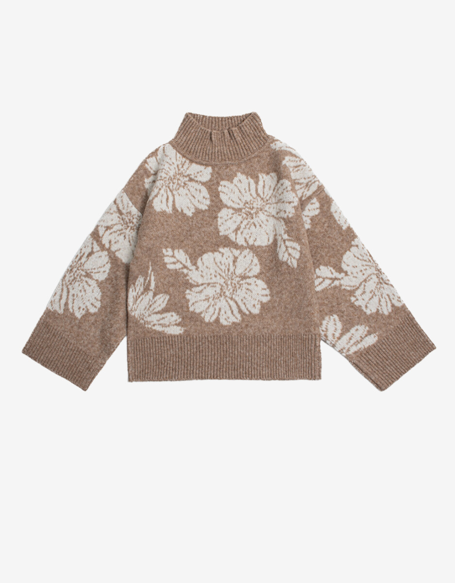 Sweater Tejido Flores 