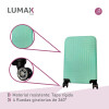 Valija Carry-on de mano Rígidas Con Organizadores Verde menta
