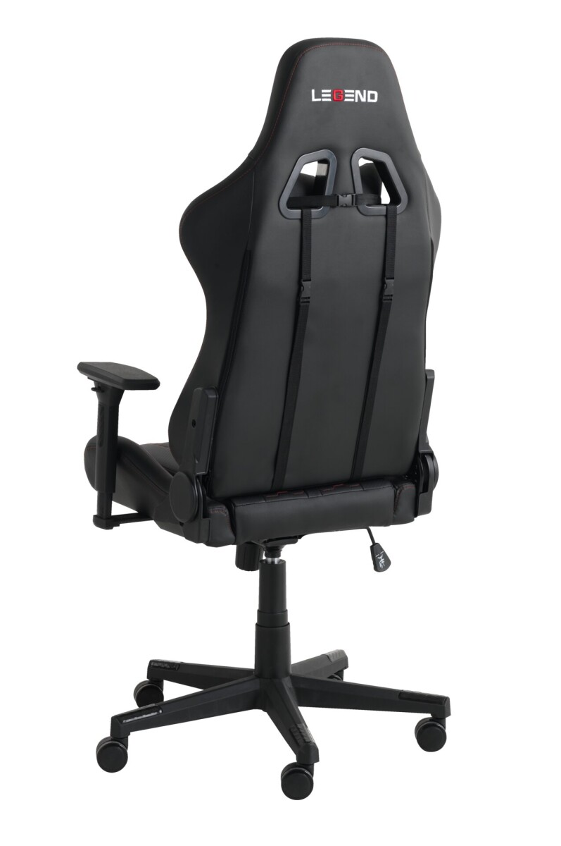 Silla gaming NIBE polipiel negro/rojo 