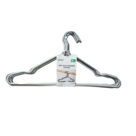 Percha antideslizante 10pcs gris