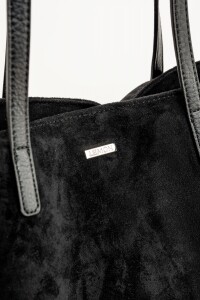 Travel Bag Gamuza Vegana Negro