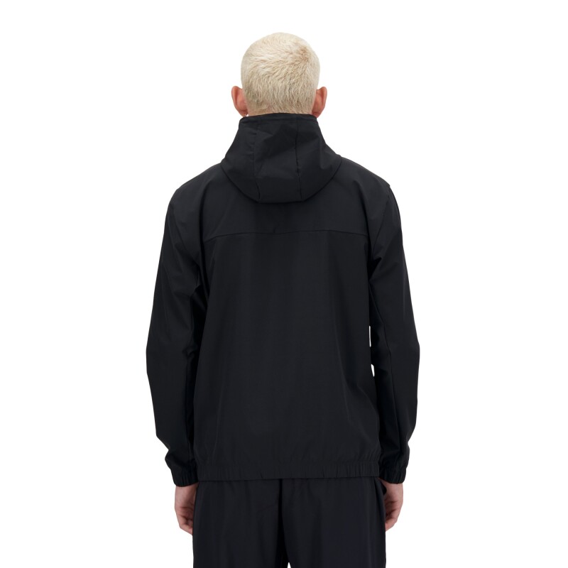 Campera New Balance de Hombre - WOVEN FULL ZIP - MJ41018BK BLACK