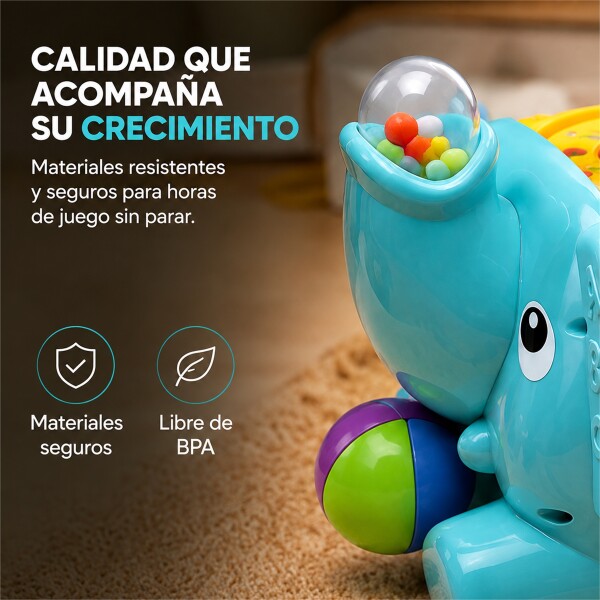 Cubo de Actividades Infantil 5 en 1 Elefante CELESTE