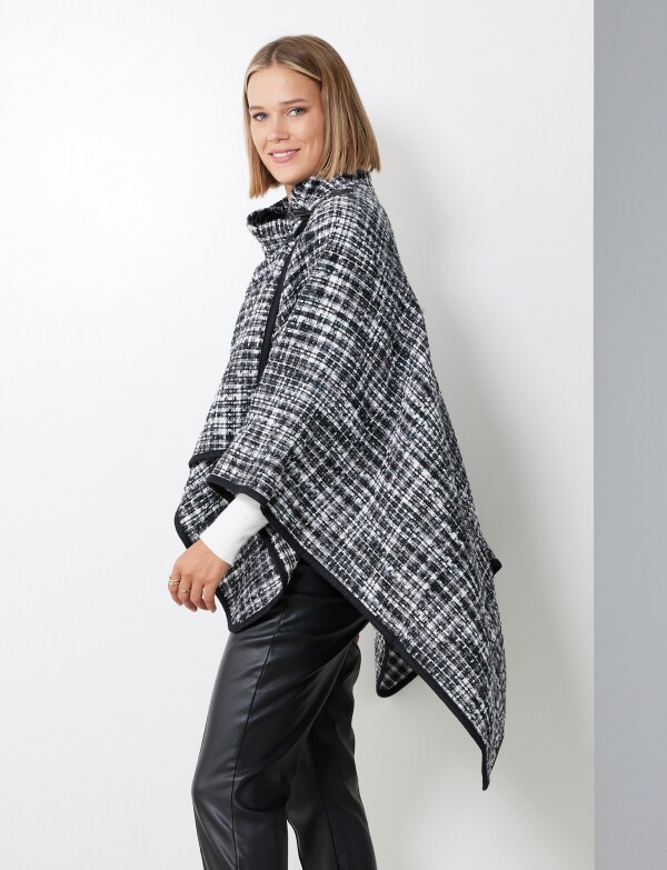 Capa Tweed NEGRO/GRIS