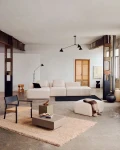 Butaca Yalia de madera maciza roble FSC 100% acabado negro y asiento de cuerda de papel