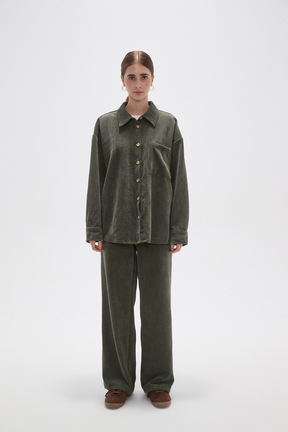 Camisa Ligu Verde Oliva