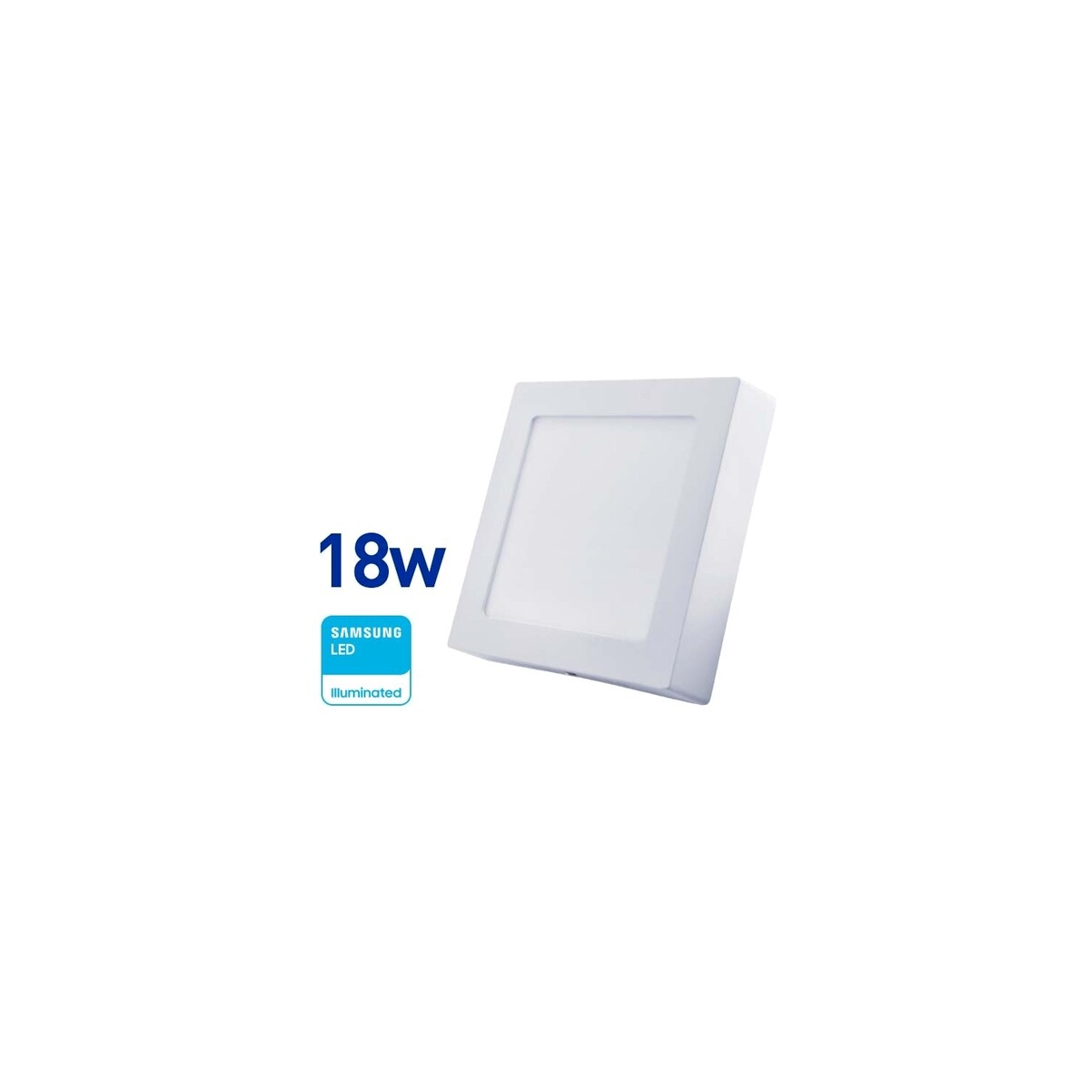 Panel LED cuadrado 18w 1350LUM D:22cm Fria Wellmax 
