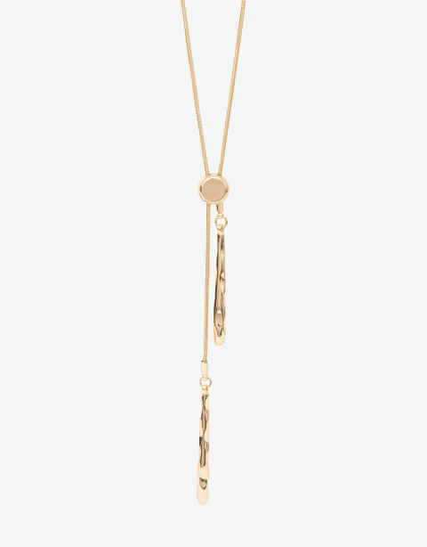 Collares Largos Metal Collar Largo De Metal - Dorado