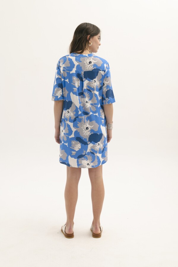 VESTIDO LINO AMALIA AZUL
