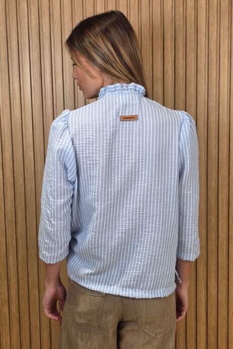 Camisa Carlita Raya Celeste