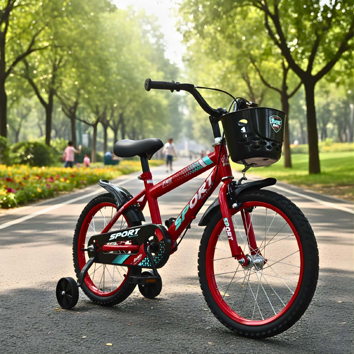 Bicicleta Infantil Sport Rod 16 Canasto Parrilla Guardabarros - Rojo 1 