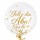 Globo de silicona personalizado texto dorado