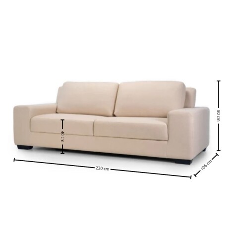 Sofá Boston - Tela Aquaclean Sustentable - 3 cuerpos A fabricar