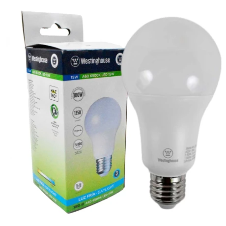 LAMPARA LED WESTINGHOUSE 15 W E27 A70 FRIA NON-DIMMABLE 1350LM 39004 39053-48 LAMPARA LED WESTINGHOUSE 15 W E27 A70 FRIA NON-DIMMABLE 1350LM 39004 39053-48