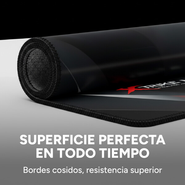 Mouse Pad Gamer Antideslisante Grande XL 75 X 28 Xtrike Me Color Negro Rojo