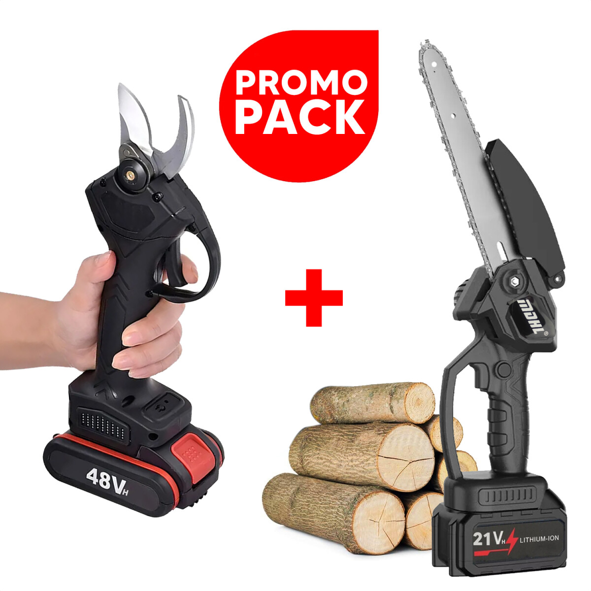 Mini Sierra 6" + Tijera De Poder A Bbatería - PK MINI SIERRA 6" + TIJERA DE PODAR 