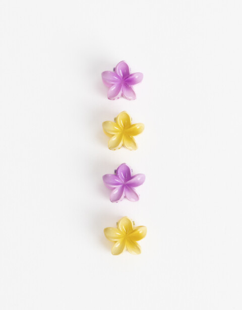 Broches Sets Flores Set De Mini Broches De Flor - Combinacion Multicolor