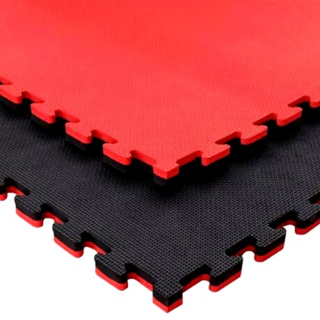 Piso Tatami Randers Negro/rojo 1M X 1M X 2CM (1 Unidad) 001
