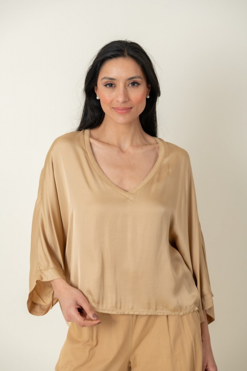 BLUSA CEDRON - Camel 