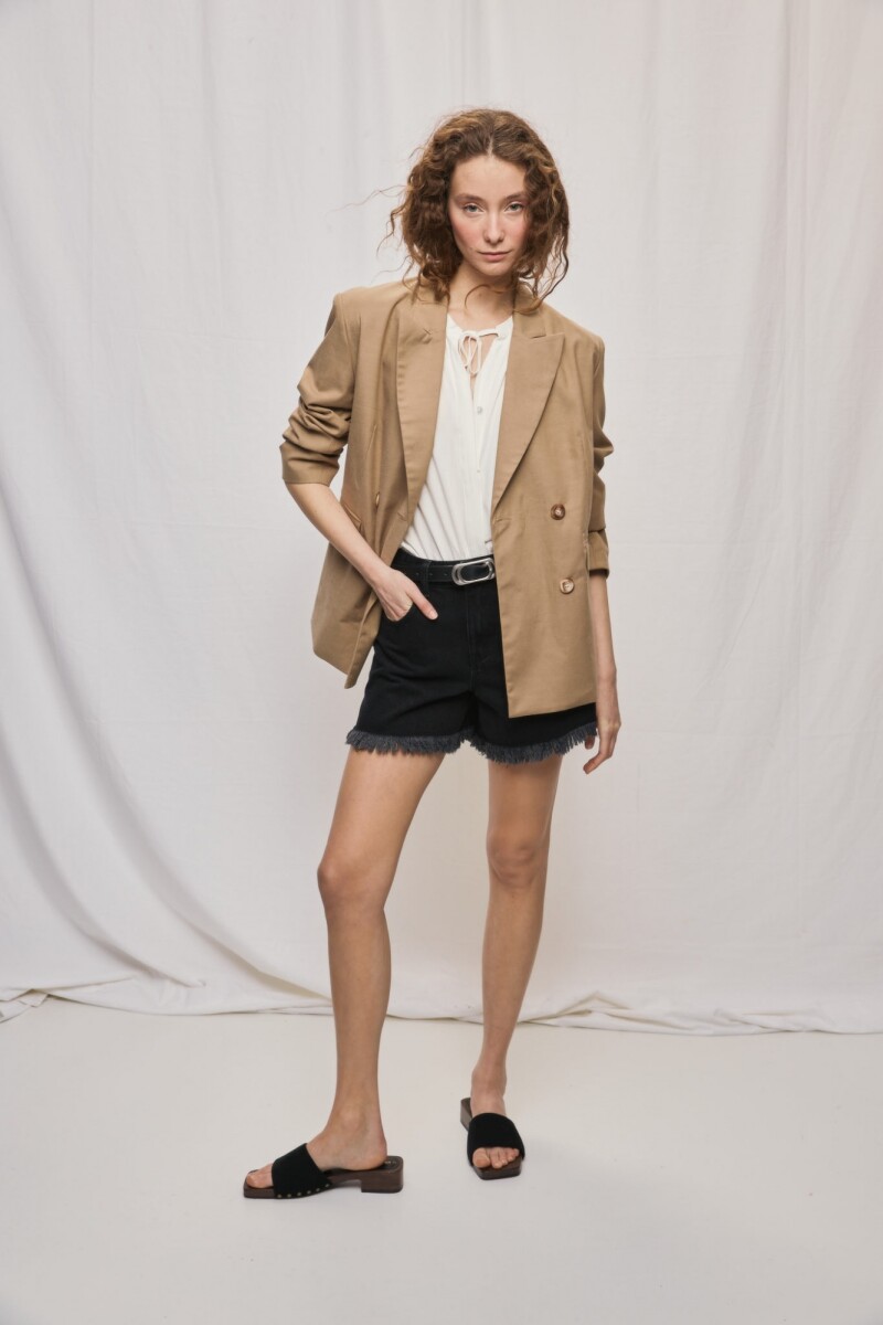 BLAZER VECTOR CAFÉ Café