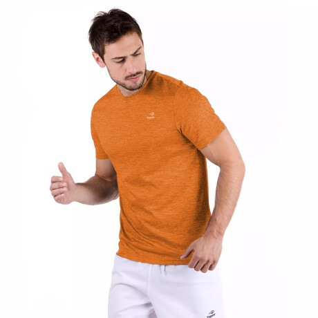 Remera Camiseta Topper Básica Deportiva Para Hombre Naranja